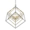 Z-Lite Euclid 6 Light Chandelier, Olde Brass + Bronze 457-6OBR-BRZ - alternate 1